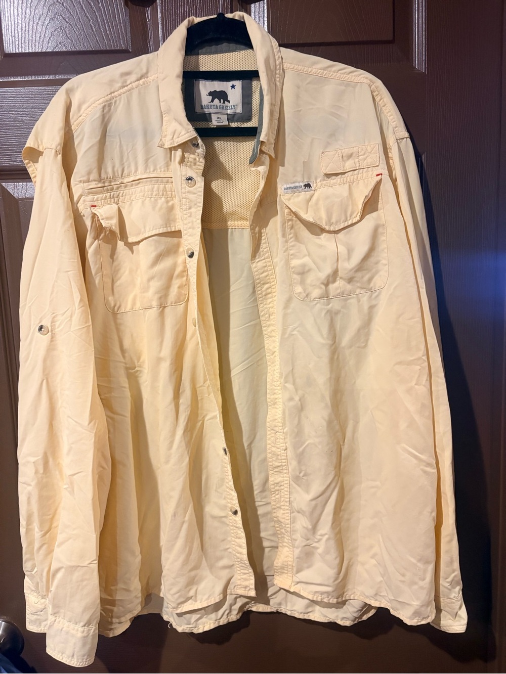 Magellan Outdoors Cream Lightweight Utility Shirt Jacket
